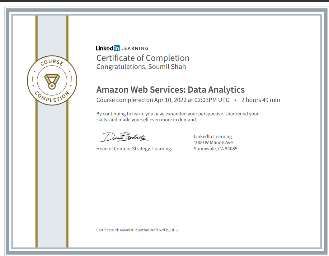 Amazon Web Services: Data Analytics